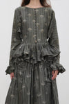 Mutedance 25 Autumn/Winter Round Neck Top Skirt Plant Dye Highly Handmade MD-MD25FW70-dark green (MD25FW65)